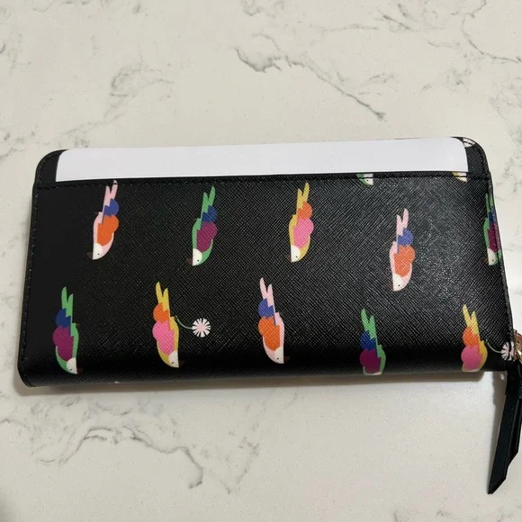 Kate Spade Silvia Flock Party large continental wallet - Picture 3 of 4